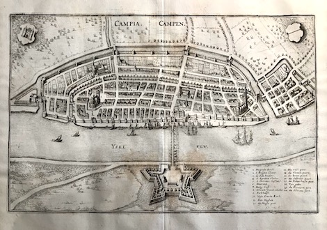 Merian Matthà¤us (1593-1650) Campia. Campen (Kampen) 1649 Francoforte